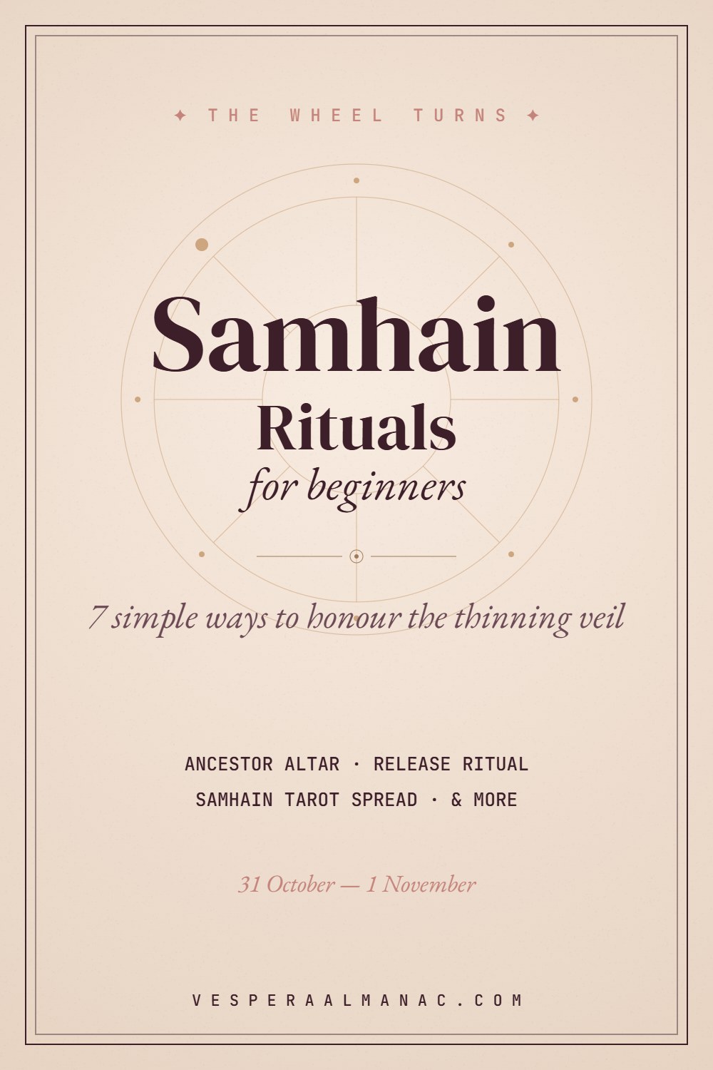 Samhain rituals for beginners — 7 simple ways to honour the thinning veil